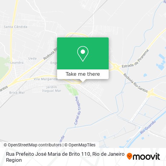 Mapa Rua Prefeito José Maria de Brito 110