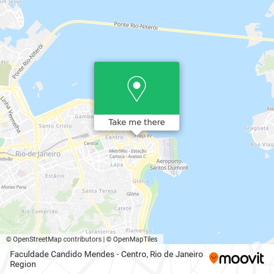 Mapa Faculdade Candido Mendes - Centro