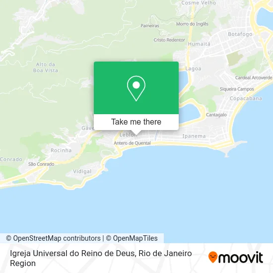 Igreja Universal do Reino de Deus map