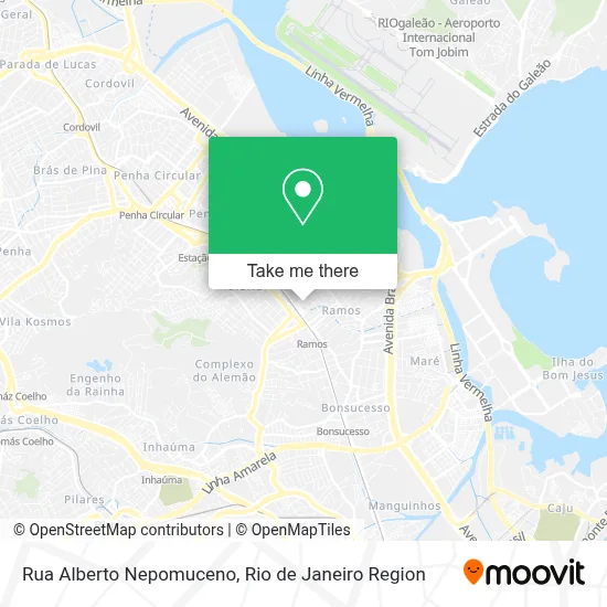 Rua Alberto Nepomuceno map