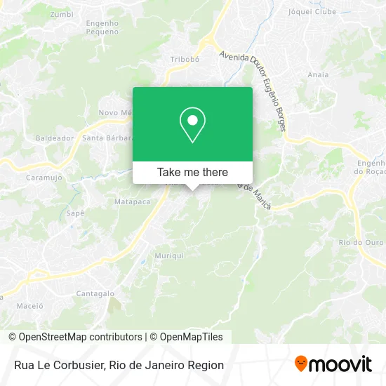 Rua Le Corbusier map