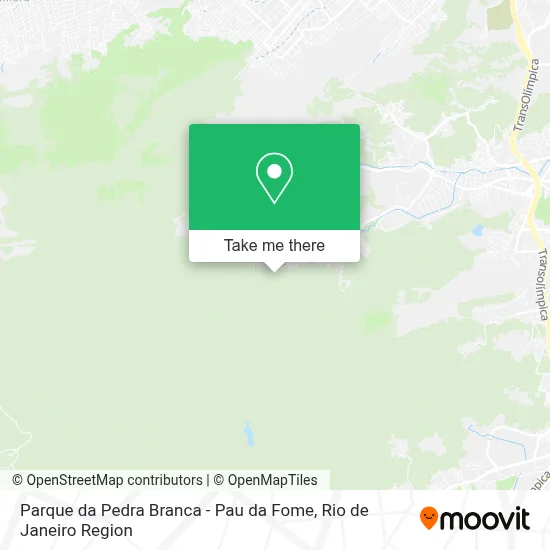 Parque da Pedra Branca - Pau da Fome map