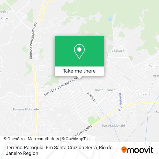Mapa Terreno Paroquial Em Santa Cruz da Serra