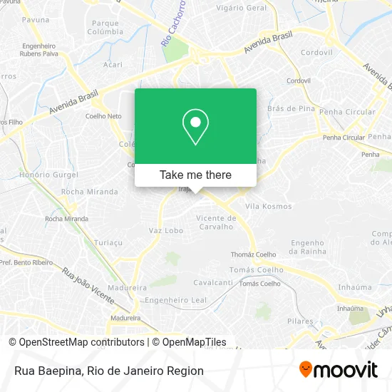 Rua Baepina map
