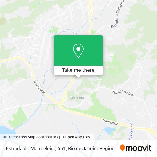 Mapa Estrada do Marmeleiro, 651