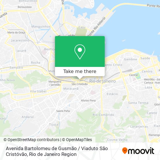 Avenida Bartolomeu de Gusmão / Viaduto São Cristóvão map