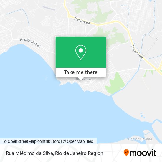 Mapa Rua Miécimo da Silva