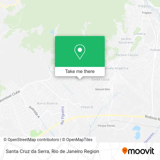 Santa Cruz da Serra map