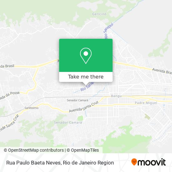 Mapa Rua Paulo Baeta Neves