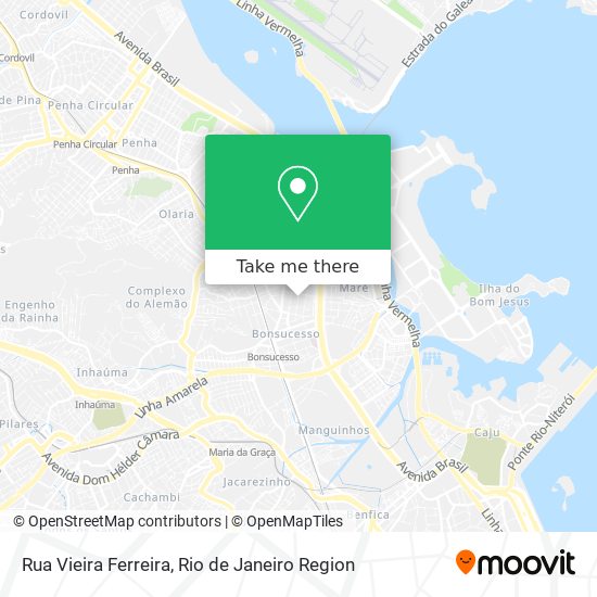 Mapa Rua Vieira Ferreira