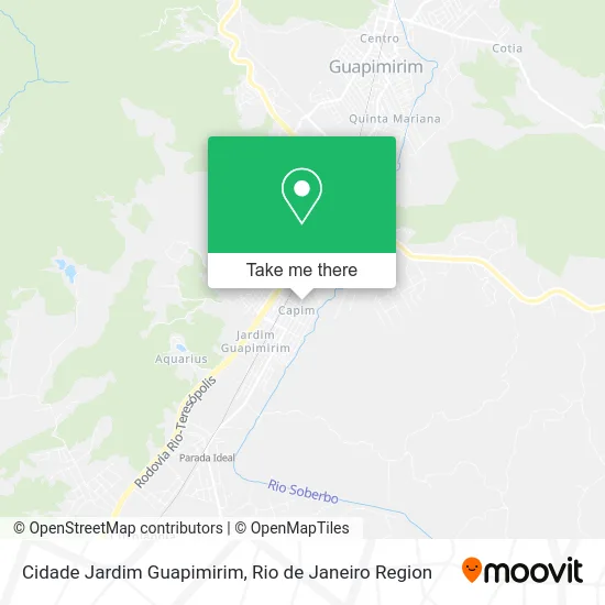 Cidade Jardim Guapimirim map
