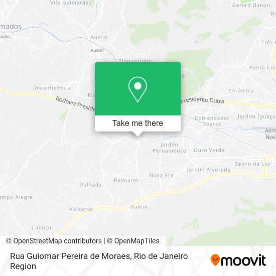 Rua Guiomar Pereira de Moraes map