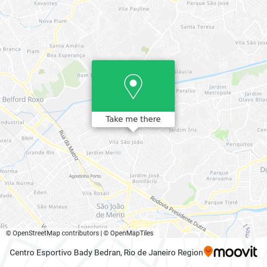 Centro Esportivo Bady Bedran map