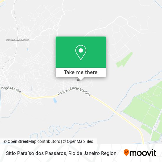 Sítio Paraíso dos Pássaros map