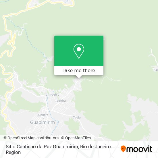 Sítio Cantinho da Paz Guapimirim map