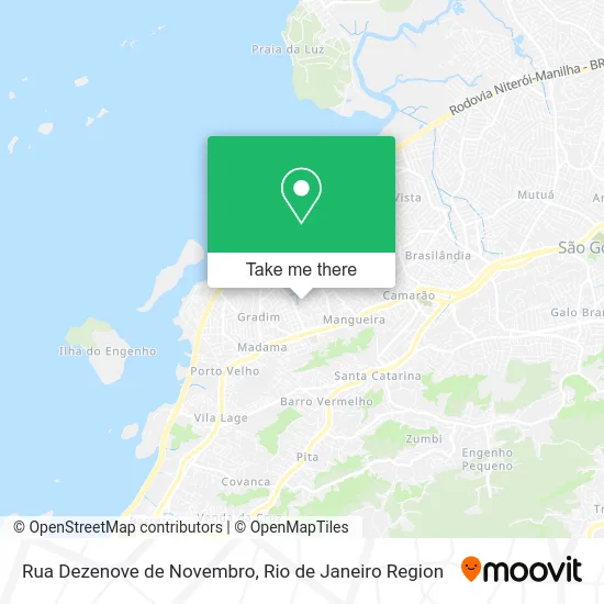 Rua Dezenove de Novembro map