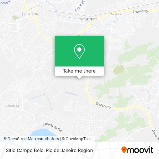 Sítio Campo Belo map