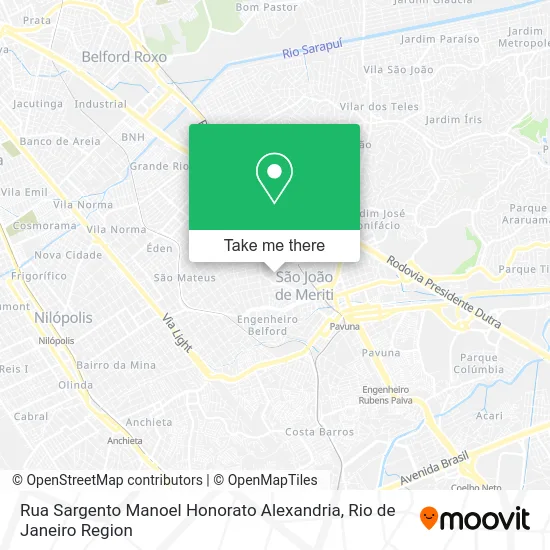 Rua Sargento Manoel Honorato Alexandria map