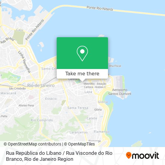 Mapa Rua República do Líbano / Rua Visconde do Rio Branco