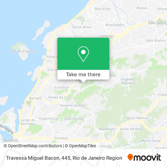 Travessa Miguel Bacon, 445 map