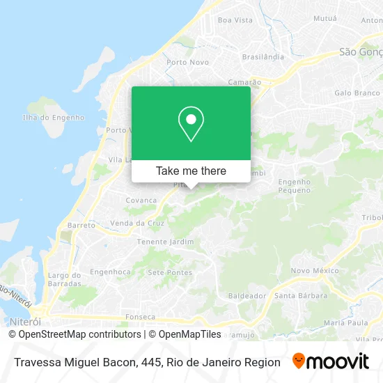 Travessa Miguel Bacon, 445 map
