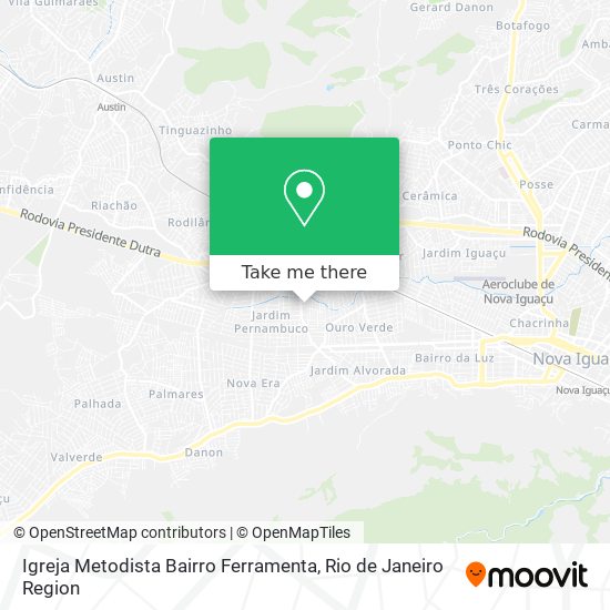 Igreja Metodista Bairro Ferramenta map