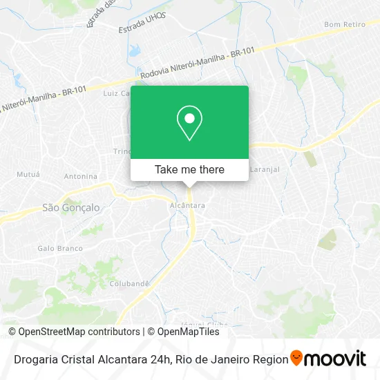 Drogaria Cristal Alcantara 24h map