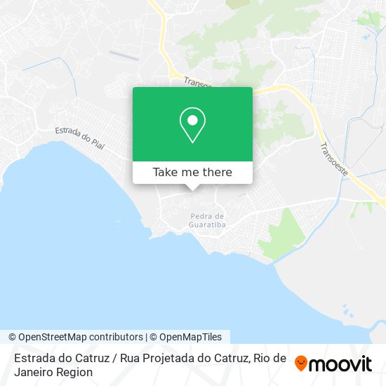 Mapa Estrada do Catruz / Rua Projetada do Catruz