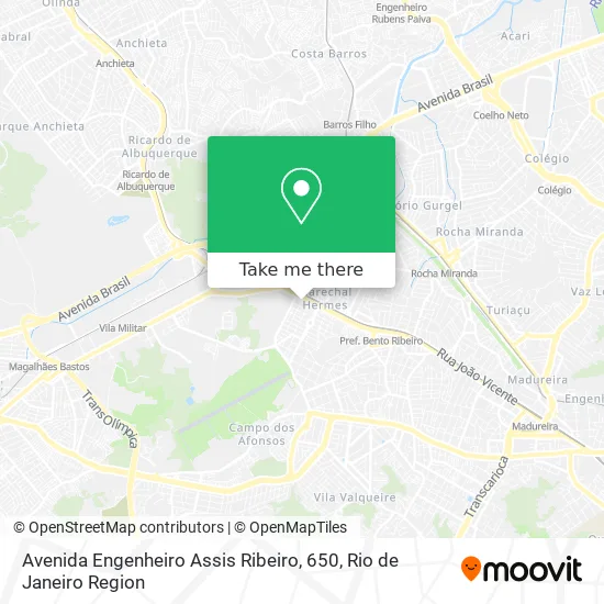 Avenida Engenheiro Assis Ribeiro, 650 map