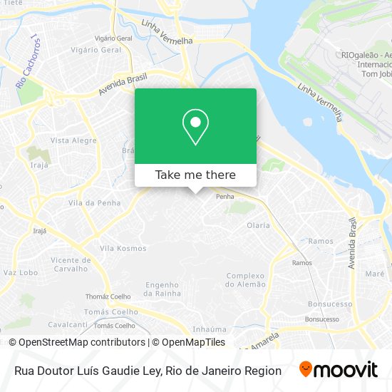 Mapa Rua Doutor Luís Gaudie Ley