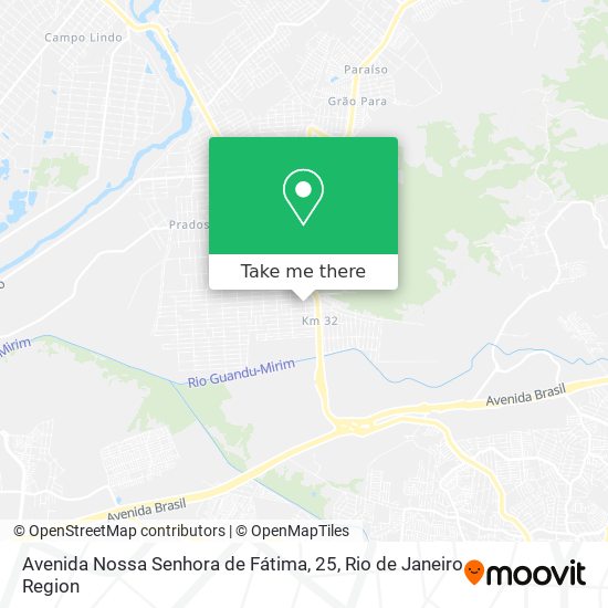 Avenida Nossa Senhora de Fátima, 25 map