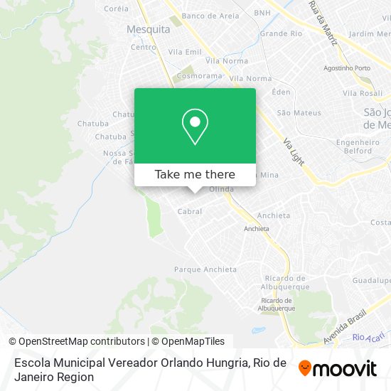 Mapa Escola Municipal Vereador Orlando Hungria