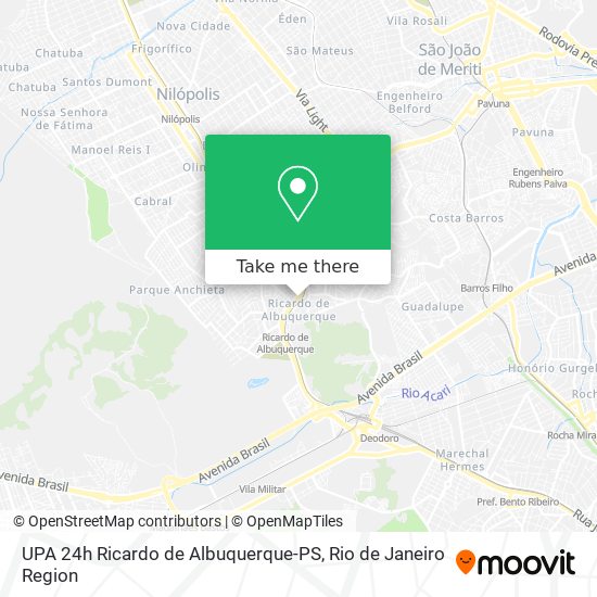 UPA 24h Ricardo de Albuquerque-PS map
