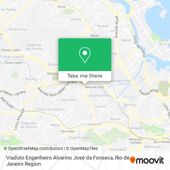 Mapa Viaduto Engenheiro Alvarino José da Fonseca