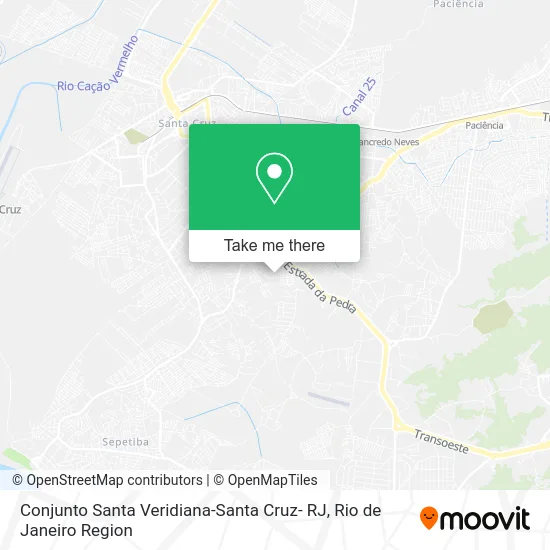 Conjunto Santa Veridiana-Santa Cruz- RJ map