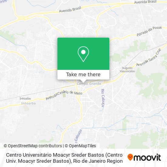Centro Universitário Moacyr Sreder Bastos map