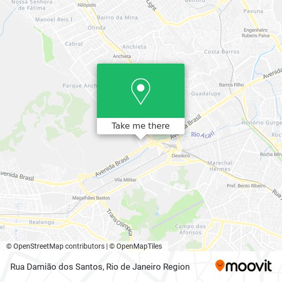 Rua Damião dos Santos map