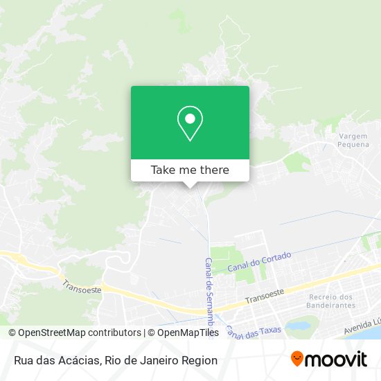 Mapa Rua das Acácias