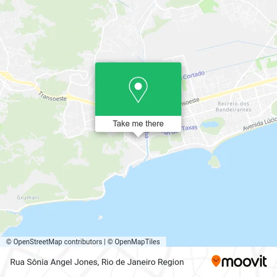 Rua Sônia Angel Jones map