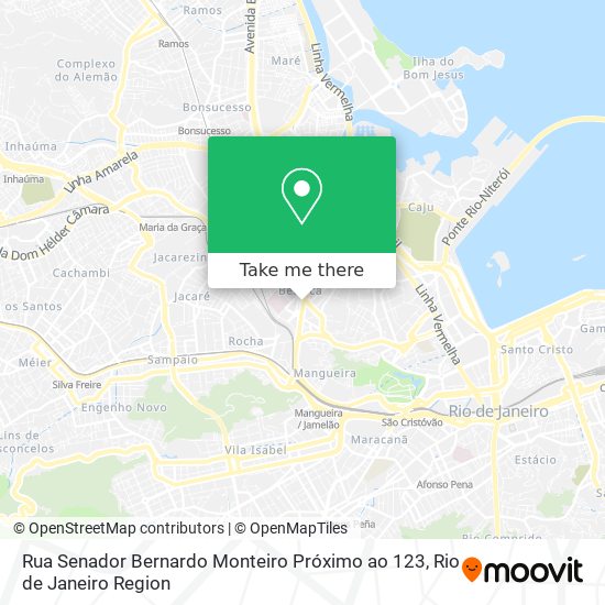 Rua Senador Bernardo Monteiro Próximo ao 123 map