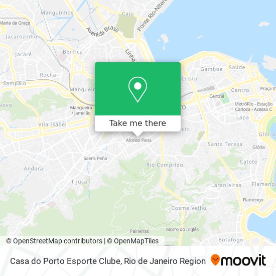 Mapa Casa do Porto Esporte Clube