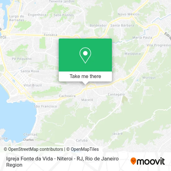 Igreja Fonte da Vida - Niteroi - RJ map