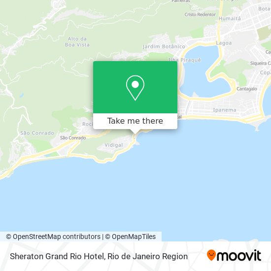 Mapa Sheraton Grand Rio Hotel