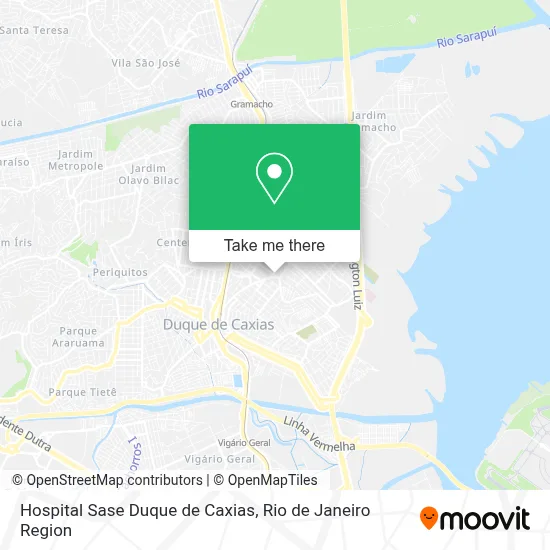 Hospital Sase Duque de Caxias map