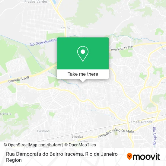 Rua Democrata do Bairro Iracema map