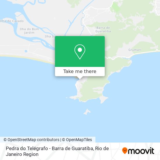 Mapa Pedra do Telégrafo - Barra de Guaratiba