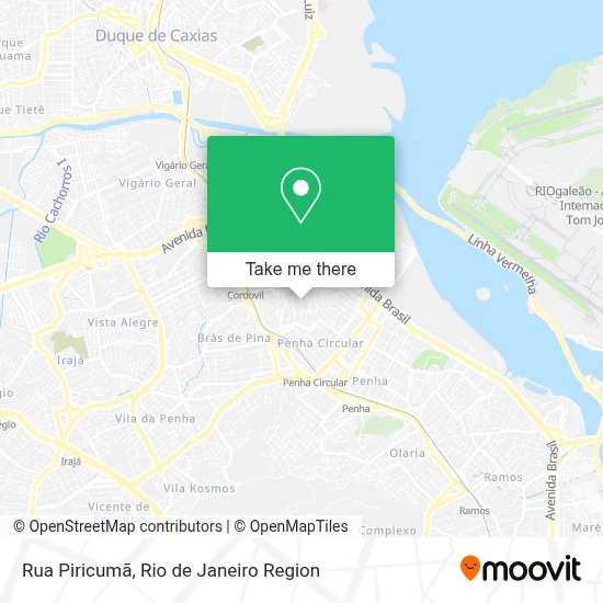 Rua Piricumã map