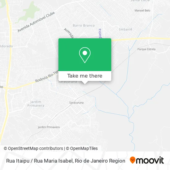 Rua Itaipu / Rua Maria Isabel map