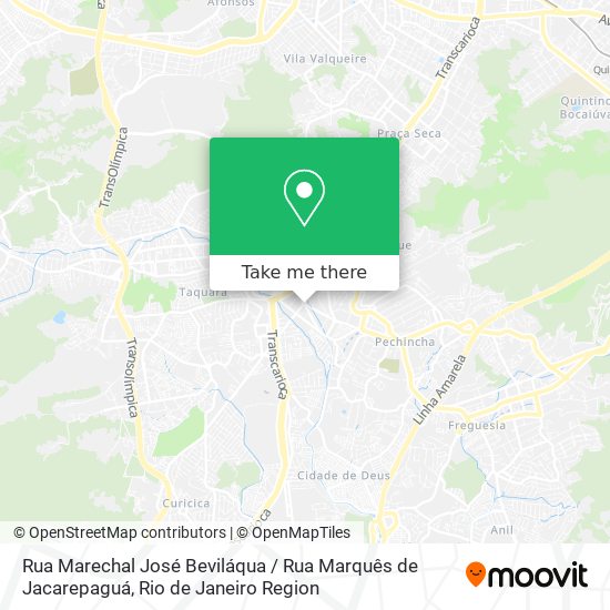 Rua Marechal José Beviláqua / Rua Marquês de Jacarepaguá map