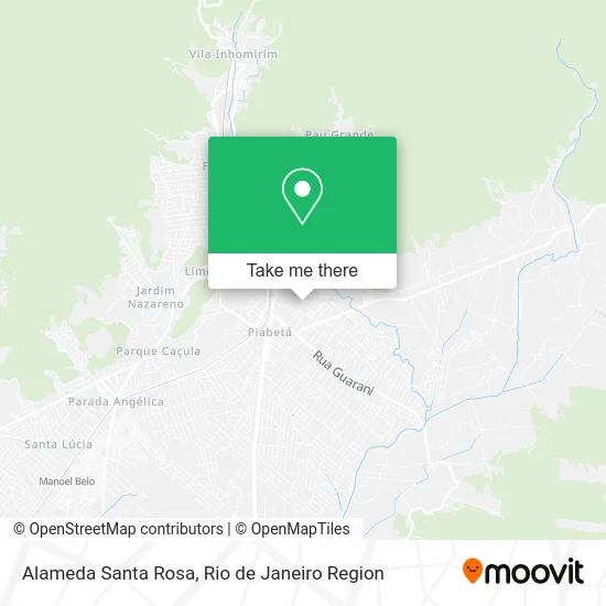 Alameda Santa Rosa map